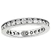 Channel Diamond Eternity Band with Milgrain 1.38cttw