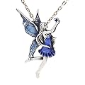 SilberDream Schmuck Anh�nger Elfe Fairy blau mit Kette Fantasy Elfen mit Zirkonia by J. Galbreth EK017