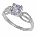 Sterling Silver CZ Kids Ring
