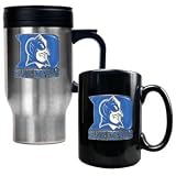 Duke Blue Devils Stainless Steel Travel Mug & Ceramic Mug Set NCAA College Athletics