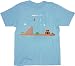 Nintendo Super Mario Level 1 Castle Light Blue T-shirt Tee