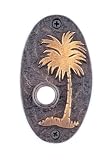 Palm Tree Oval Doorbell