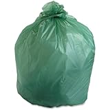 Stout - Compostable Trash Bags,32Gal,.85mil,33"x48",50/BX,Green, Sold as 1 Box, STO E3348E85