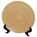 Bamboo Platter with Stand - Natural (18x18")