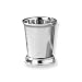 Nickel-plated Stainless Steel Beaded Mint Julep Cup