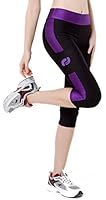 Ribay Women's Capri Workout Leggings - Guaranteed Quality Yoga/Running Pants