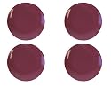 BIA Cordon Bleu Malibu Coupe Salad Plates, Set of 4, Burgandy