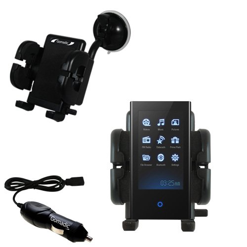 Samsung YP-P2AB Flexible Auto Windshield Holder with Car Charger - Uses Gomadic TipExchange
