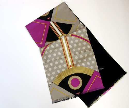 Snowflakes with Purple Accents Lined Coat Scarf