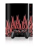 Playstation 3 Skins and Matching (Ps3) Controller Skin Red Neon Flames
