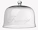 America Retold Fromage Etched Glass Cloche