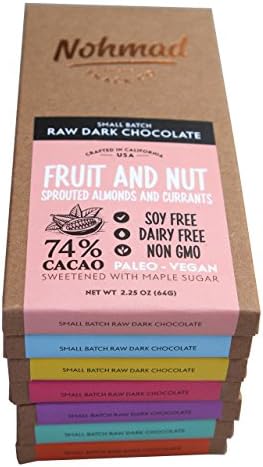 Nohmad Snack Co - Raw Dark Chocolate Sample Pack (7 Bars)
