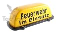 Dachaufsetzer Feuerwehr im Einsatz ohne Beleuchtung