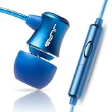 JBuds J3M Micro Atomic In-Ear Earphones with Microphone for iPod, iPhone, HTC and Blackberry (Electric Blue)