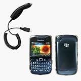 Crystal Clear Hard Case / Cover / Shell & Car Charger for RIM BlackBerry Cu ....