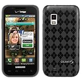 Smoke Grey Cruzer Argyle High Gloss TPU Soft Gel Skin Case - For Samsung Fa ....