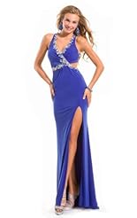 Plus Size  Crystals Lace Beaded Slit Applique Sequined Crystal Chiffon/Taffeta/Tulle  Ball Gown Prom Dress 