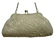 D8034 White Fully Handmade Beaded Evening handbag/purse wedding bag