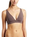 Calvin Klein Women's Luxe Wirefree Soft Cup Bra, Smoke, 32A