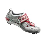 Lake CX211 Triathlon Shoes - SILVER/RED, 44.5