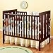Chocolate Wooden Plank Baby Crib - Crib (Chocolate) 32 x 53.75 x 42.5h