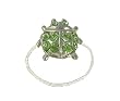Toe Ring - T45 - Crystal Illusion - Ladybug ~ Peridot (Green)