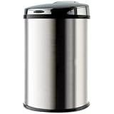 Zuny STREAM40LB Poubelle Automatique 40 L Couvercle 1 Seau Inox Bross� / Noirpar Zuny