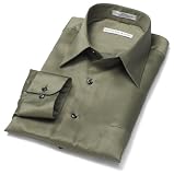 Geoffrey Beene Mens Long Sleeve Wrinkle Free Full Cut Sateen Solid Shirt