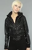 Obey The Jealous Lover Hooded Bomber,Jackets for Women