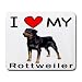 rottweiler25  - I Love My Rottweiler Dog Mouse Pad