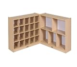armoire for kids:Ecr4kids 5 Compartment/20 Tray Laminate color-Blue