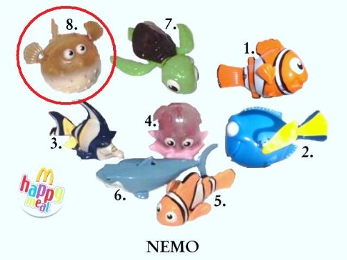 toy puffer fish-McDonalds Happy Meal Disney Pixar Finding Nemo: Puffer Fish IMPORT 2003 Images