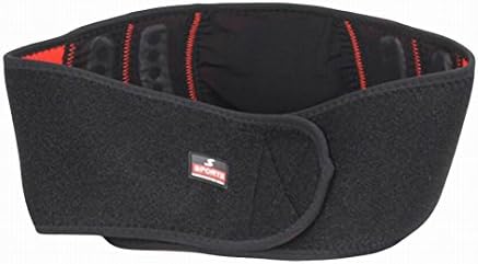 Pressurized Waist Braces Thermal Magnetic Waist Trimmer Belt-Weight Loss Wrap-Belly Fat Burner-Sweat Tummy Wraps Size M - Black