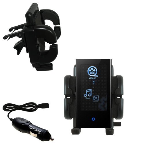 Samsung YP-P2QB Auto Vent Holder with Car Charger - Uses Gomadic TipExchange