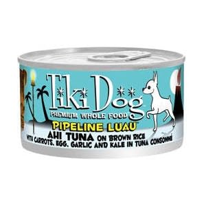 Tiki Dog Pipeline Luau - Ahi Tuna on Brown Rice with Carrots (12 2.8oz cans) by Tiki Dog