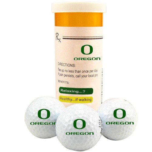 Oregon Ducks Rx 3 Pack Golf Balls