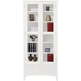 Hawthorne Six shelf Bookcase With Glass Doors, SIX-SHELF, WHITE by Home Decorators Collection
