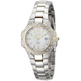 Seiko Ladies Coutura Two-Tone White Mother Of Pearl Dial 24 Diamonds Watch #SXDB60 by Seiko