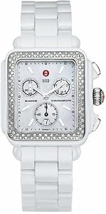 Michele Ceramic Diamond Deco Ladies Watch MWW06F000002