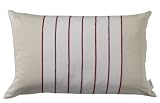 Tom Tailor 575105 Kissenbezug ohne F&uuml;llung T-Casual Stripes 40 x 60 cm, natur / pink