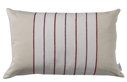 Tom Tailor 575105 Kissenbezug ohne F&uuml;llung T-Casual Stripes 40 x 60 cm, natur / pink Preisvergleich