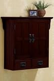 Craftsman Wall Cabinet With Wood Doors