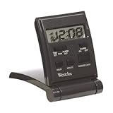 Westclox 47508 Travelmate Quartz Travel Alarm Clock, Charcoal Gray