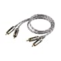 Hama Cinch-Kabel "Silvertone" (doppelt geschirmt) 1,5m