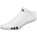 adidas Mens 3-Stripe No Show Sock 3-Pack