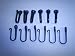 Kitchen & Housewares : Wrought Iron Hooks-Nail Hooks-One Dozen Large-Hand Made