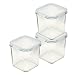 Kinetic Go Green GlassLock Square 31 Ounce 6Piece Set(3containers & 3lids)