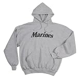 Grey Marines Physical Training Hooded Pullover Sweatshirt