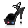 6 Inch Sexy Exotic Dancer Shoes High Heel Shoes With 'Star' Lights On Platform 6 Inch Sexy Exotic Dancer Shoes High Heel Shoes With 'Star' Lights On Platform