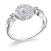 Jewelry : 14K White Gold 1/3 ct Diamond Antique Ring, Size 7